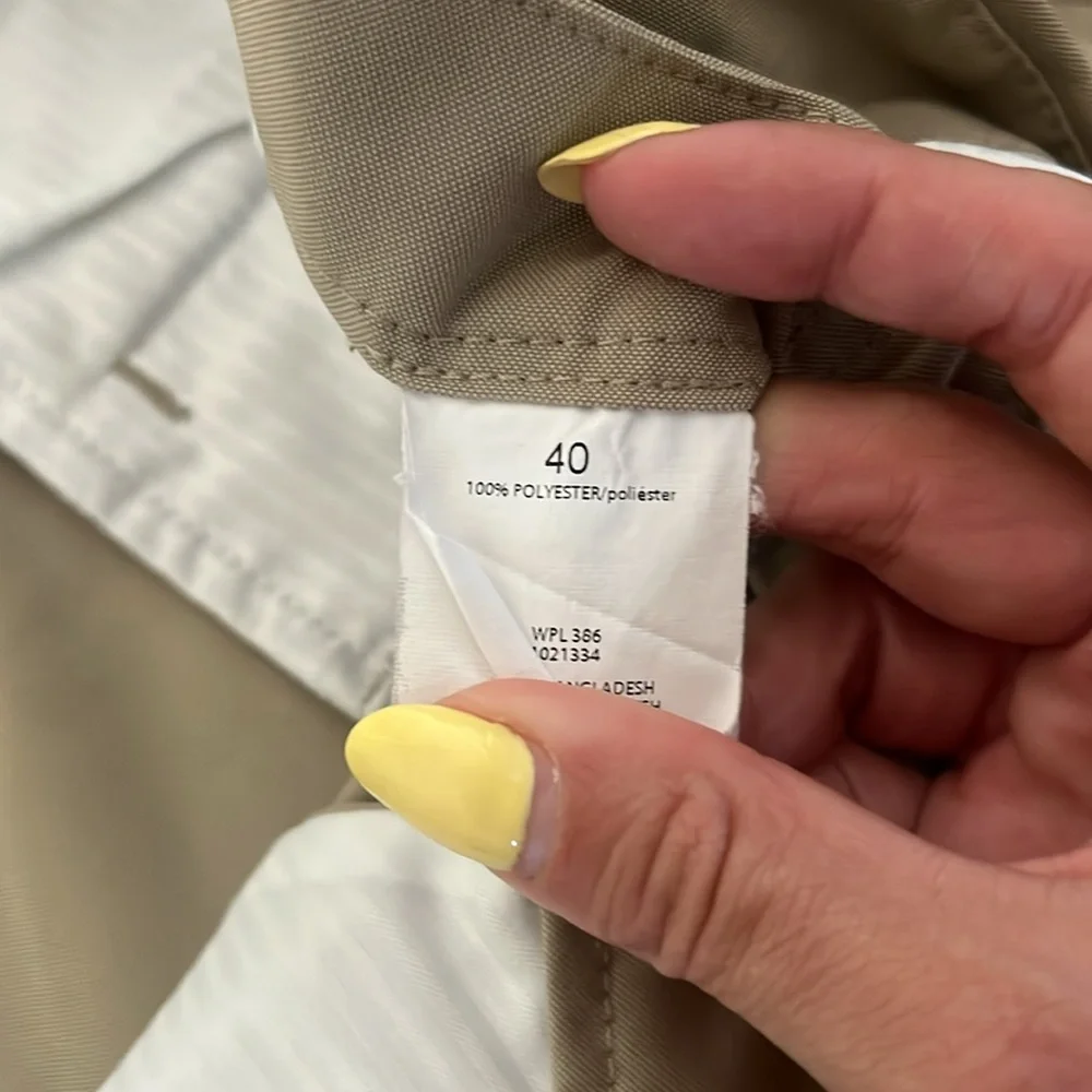 Haggar Clothing Khaki Chino Flat Front Golf Shorts Men’s Size 40